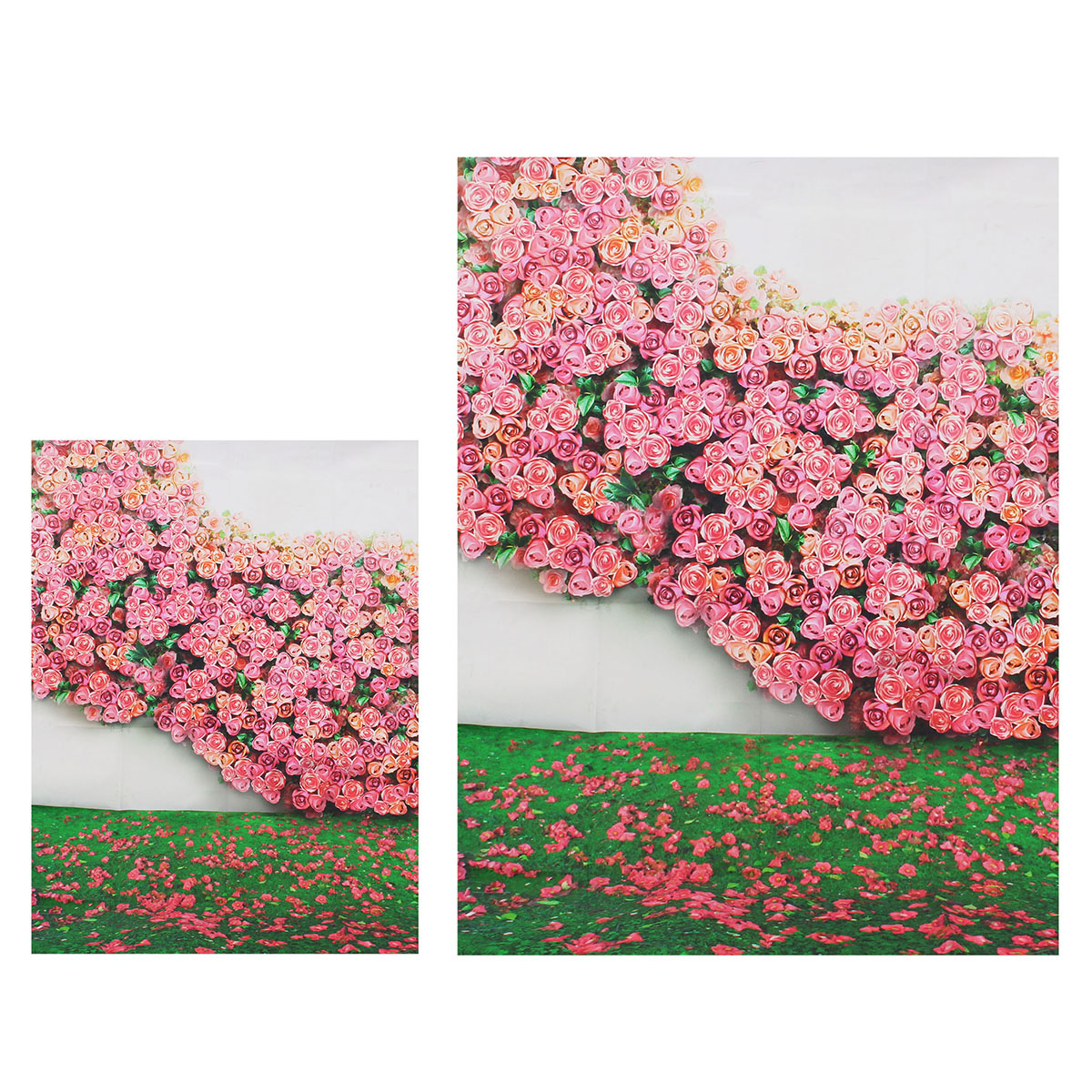 

3x5FT 5x7FT Роза Цветочная стена Стеклянная напольная фотография Фон Фон Студия Prop