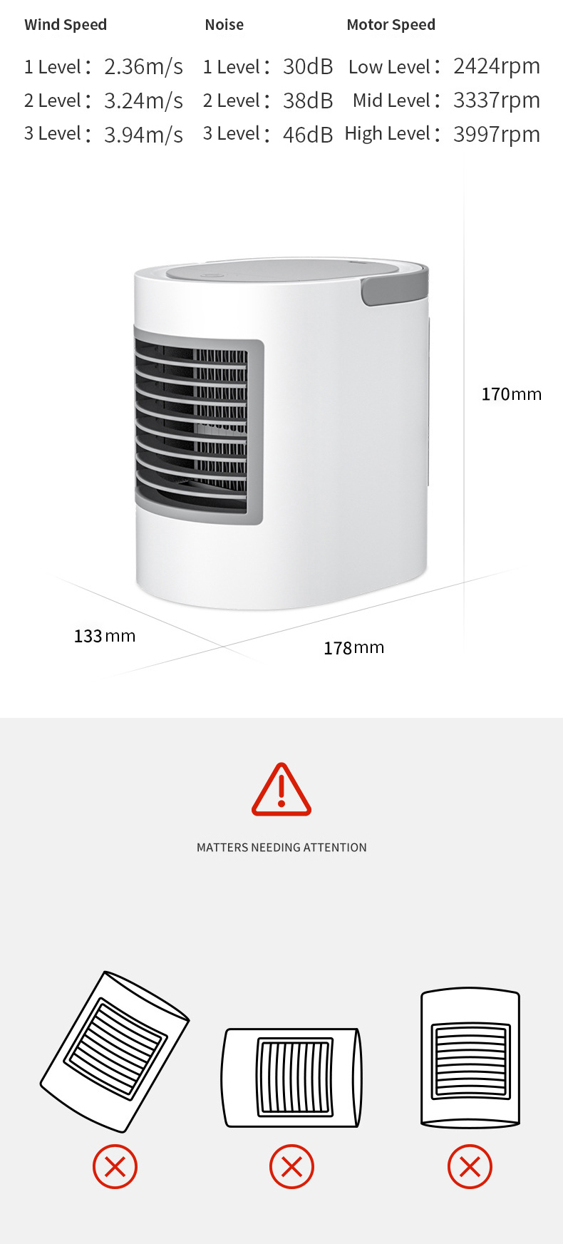 SOTHING WT-F11 Portable Electric Micro Negative Ion Air Conditioning Fan Air Cooler Cooling Fan For Office Home USB Air Conditioner 23