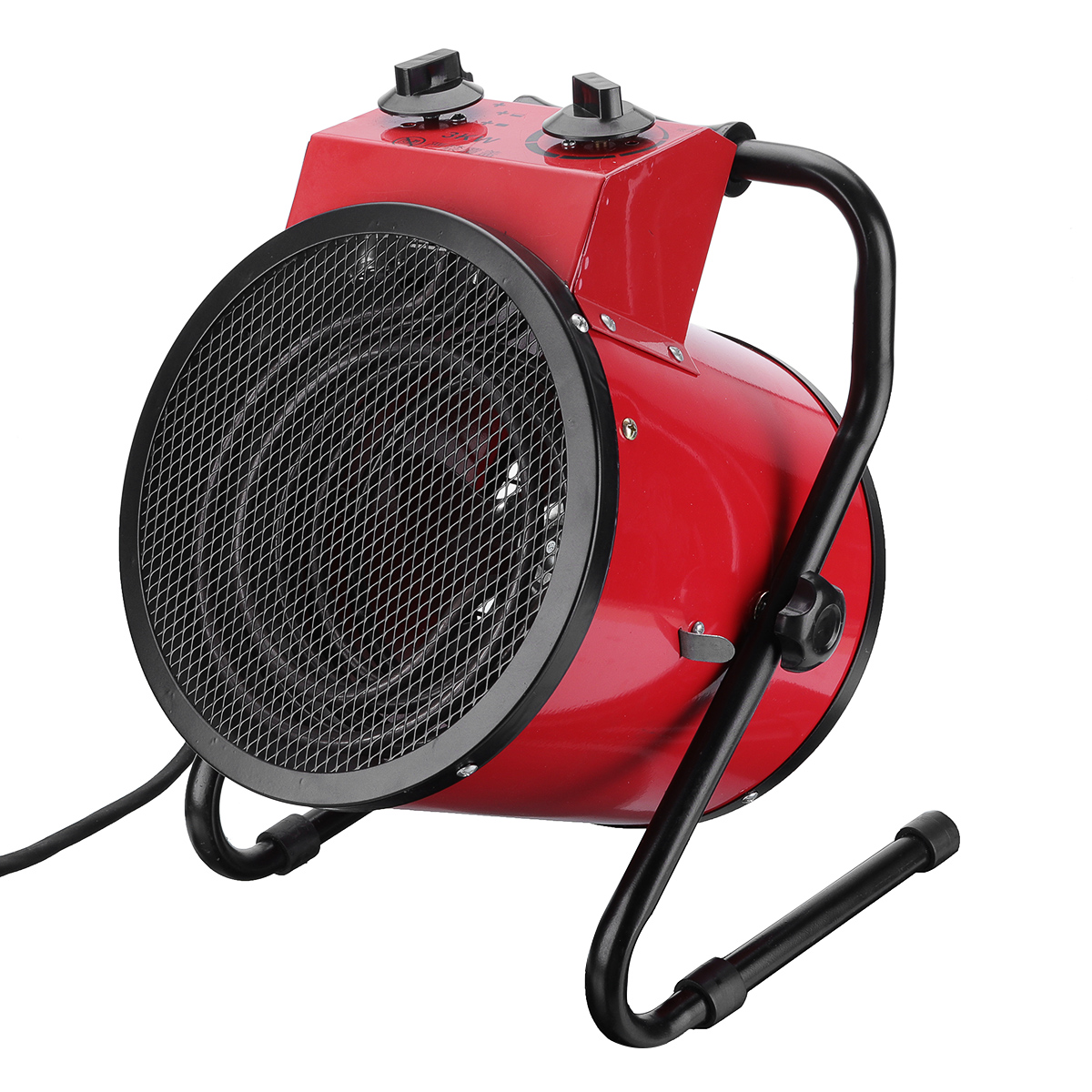 

3KW 220V Портативный электрический теплый вентилятор Нагреватель Промышленный салон Мастерская Гараж