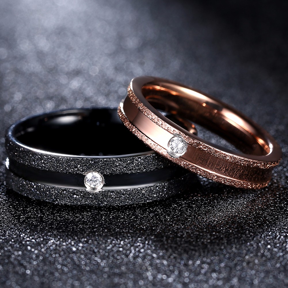 

Золотой черная полоса из нержавеющей стали подарок пара кольцо женщины ювелирные изделия день рождения знакомства