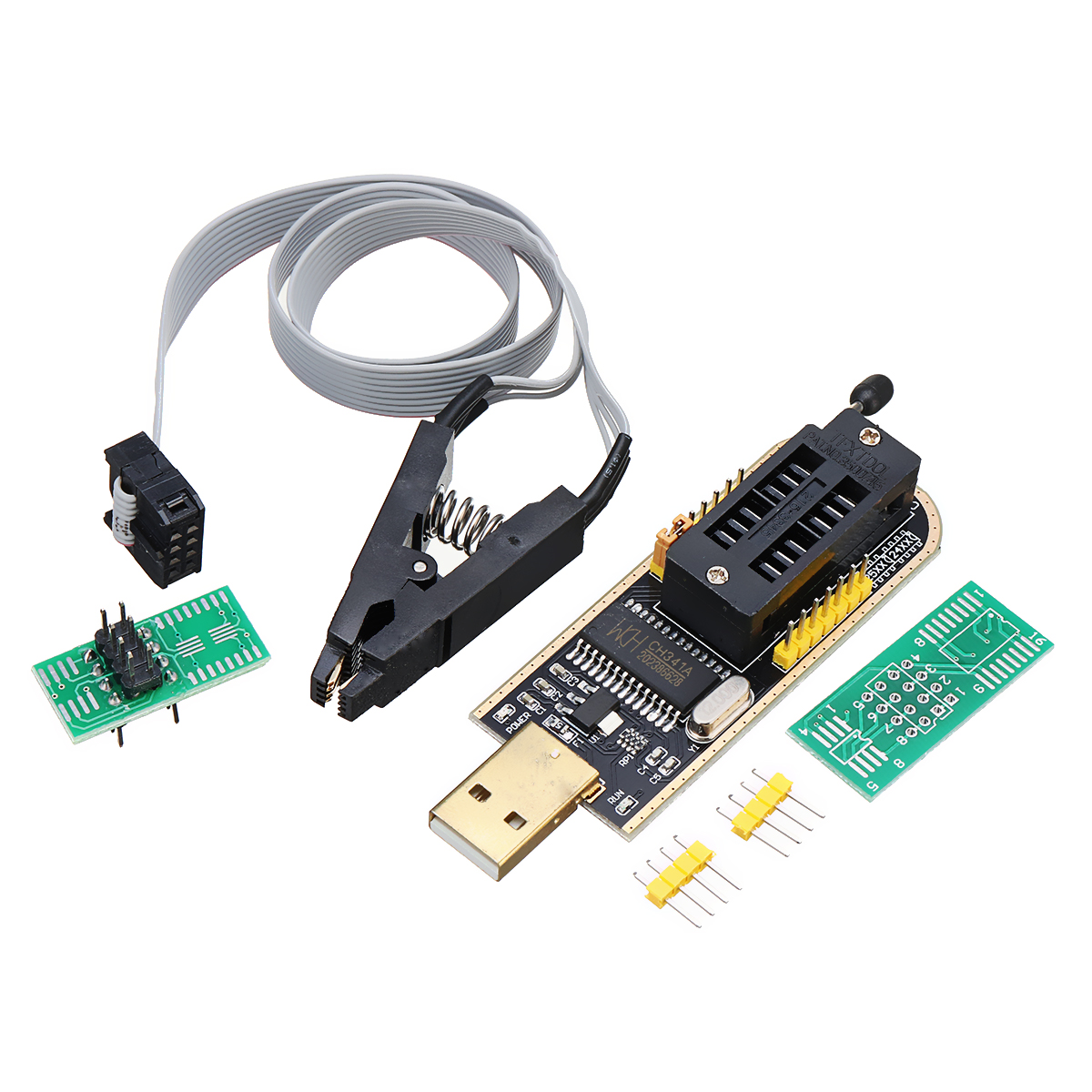 

CH341A 24 25 Series EEPROM Flash BIOS USB-программатор + SOIC8 Clip