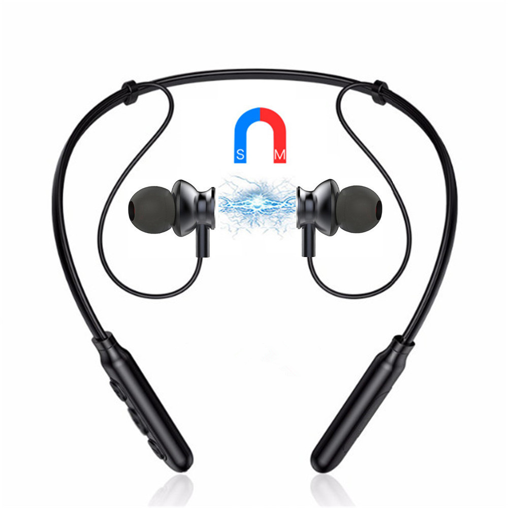 

BINAI B22S Wireless bluetooth Earphone Magnetic Noise Cancelling Stereo Neckband Headphone with Mic