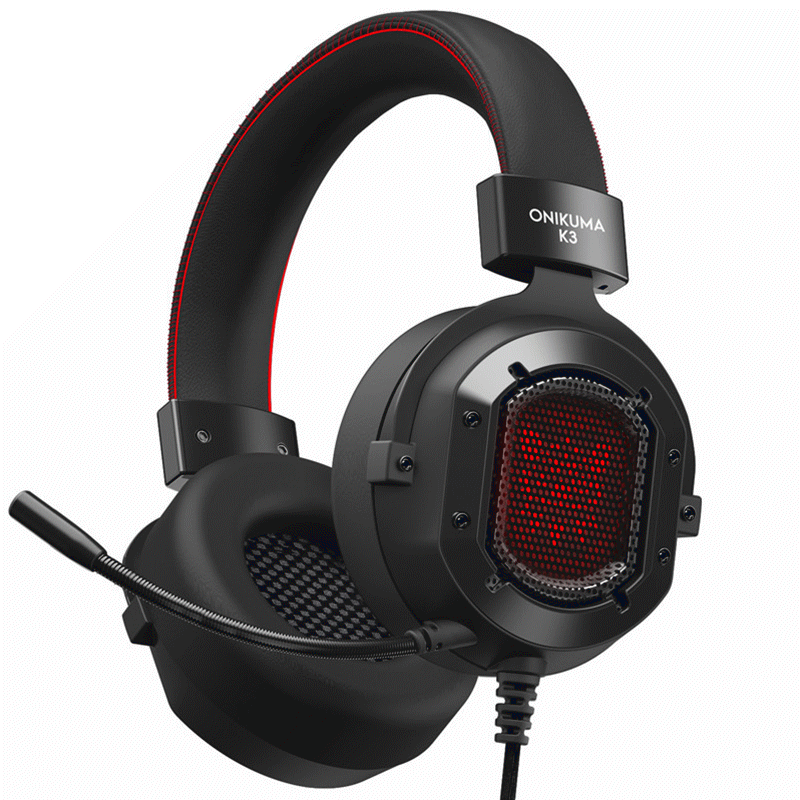 

ONIKUMA K3 Gaming Headphone RGB Light Noise-canceling Wired Headset for PS4 PC Computer Mac Laptop
