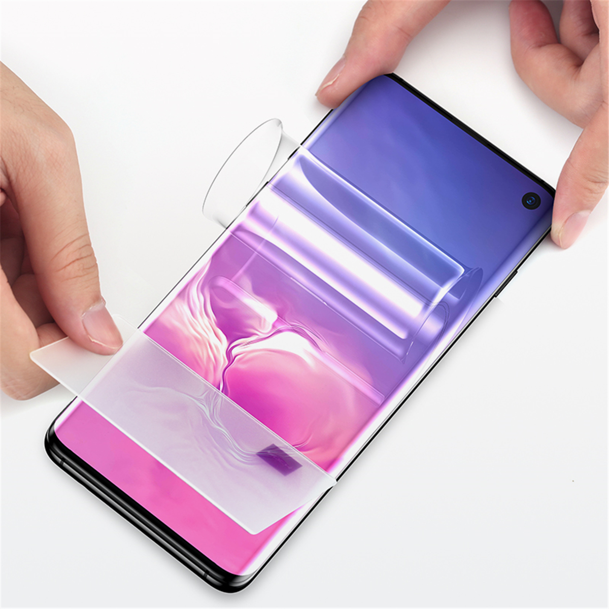 

Rock Support Ultrasonic Fingerprint 0.18mm Self-healing 3D Curved Hydrogel Screen Protector For Samsung Galaxy S10 TPU Film