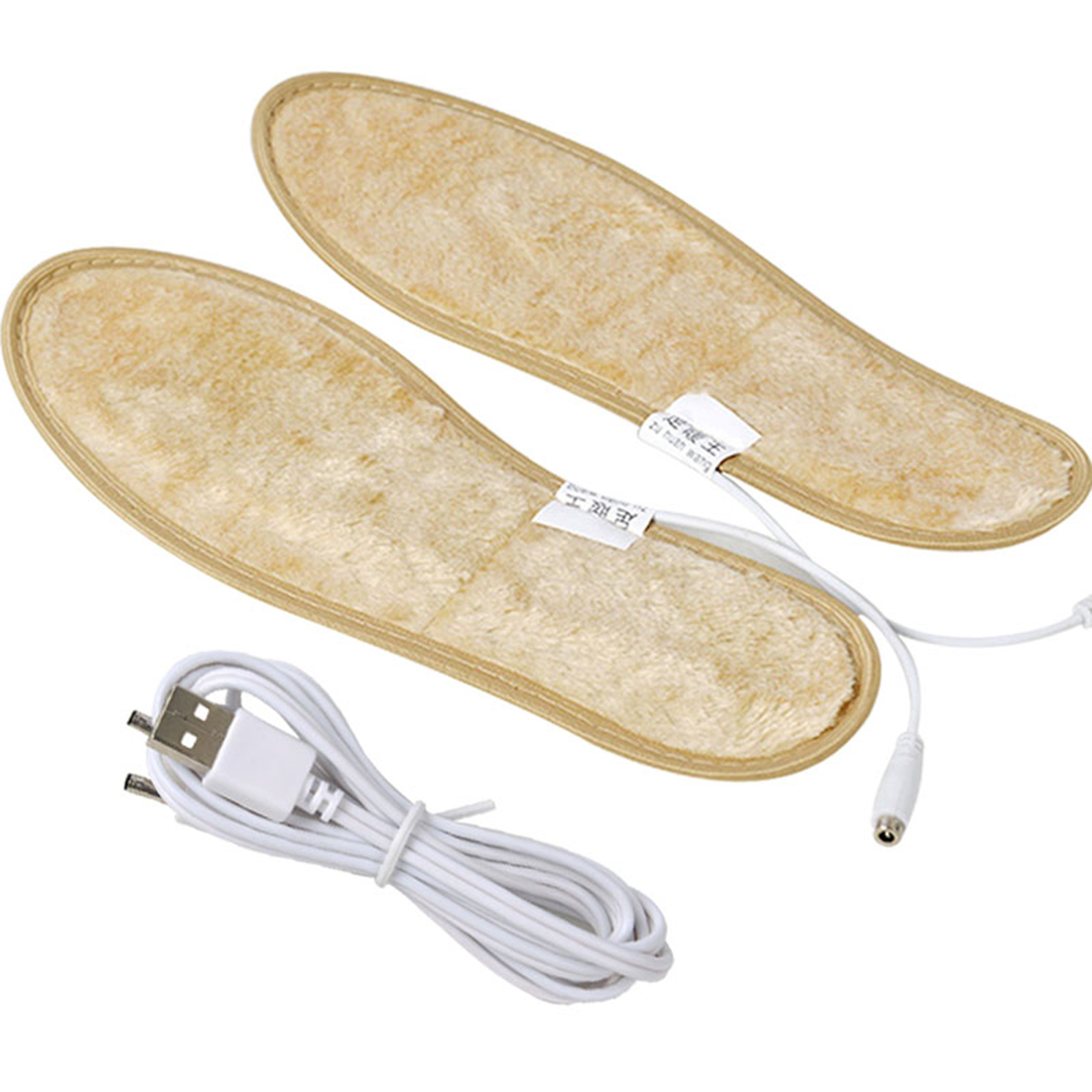 

Electric Heated Female Shoe Insoles Foot Warmer Socks Feet USB Heater Boot Ski Insole