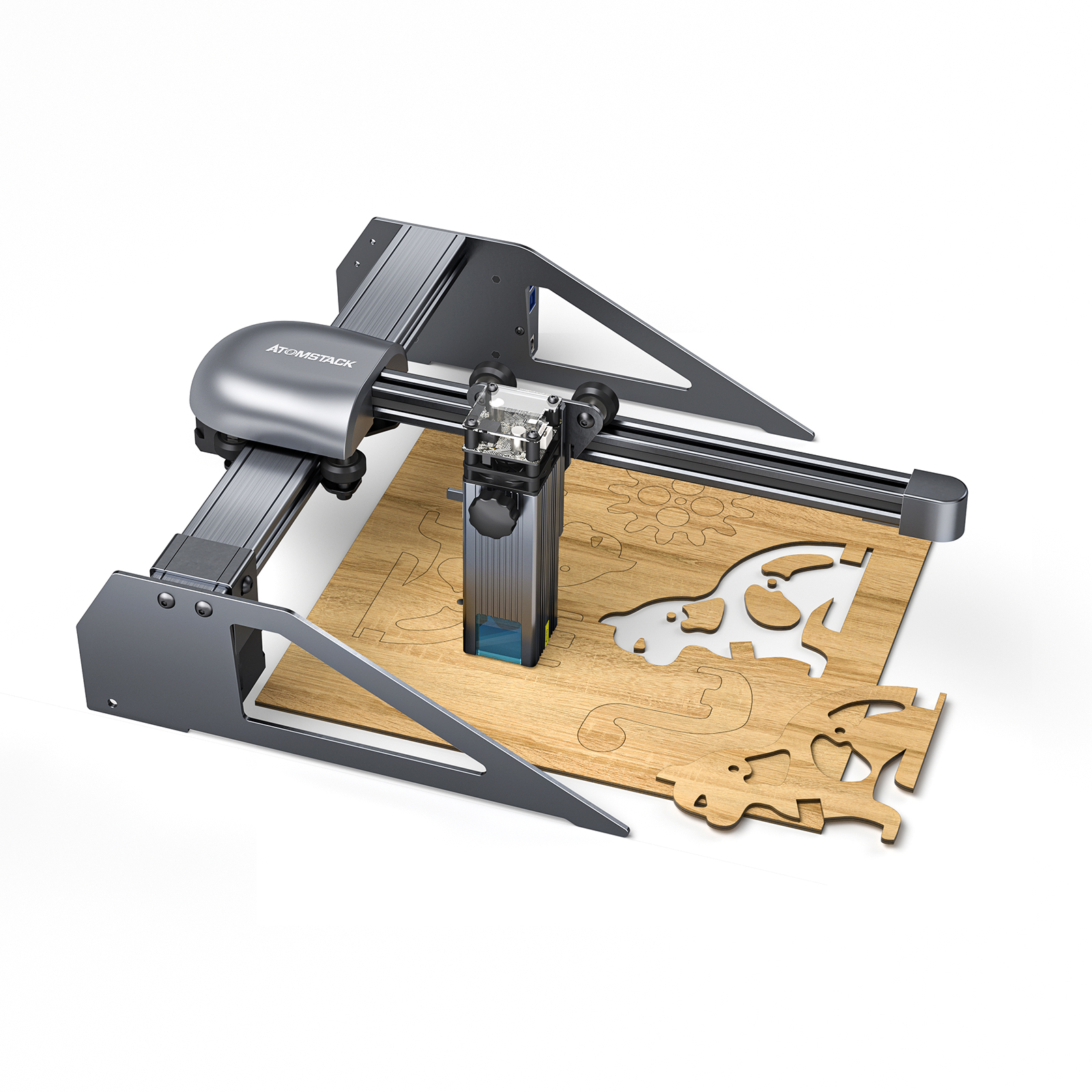 Find New ATOMSTACK P7 M40 Portable Laser Engraving Machine Cutter Wood Cutting Design Desktop DIY Laser Engraver New Eye Protection Design Upgrated Ultra-Fine Laser Focal Area for Sale on Gipsybee.com with cryptocurrencies