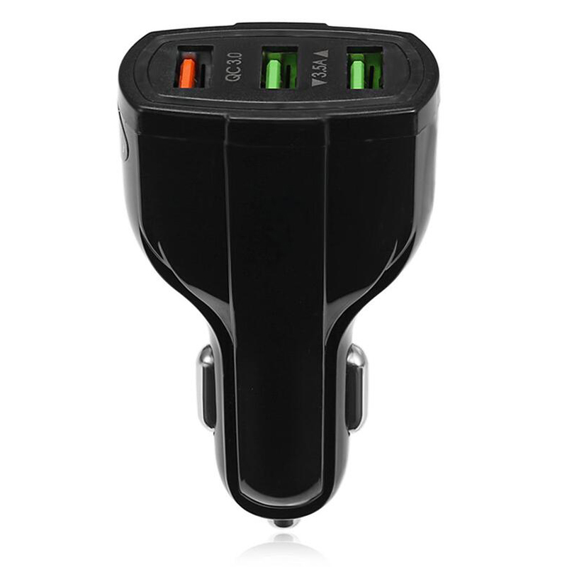 

Quelima QC3.0 3 USB Outputs Fast Charge Car Charger