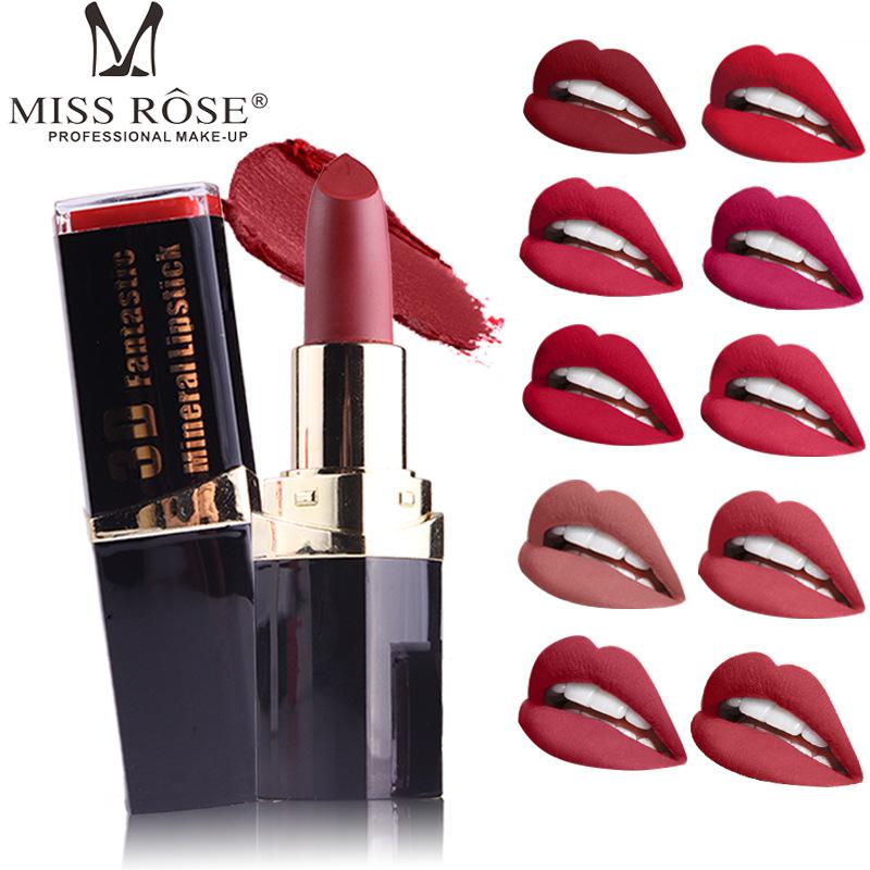 

Miss Rose 12 Colors Matte Lip Stick Makeup Waterproof