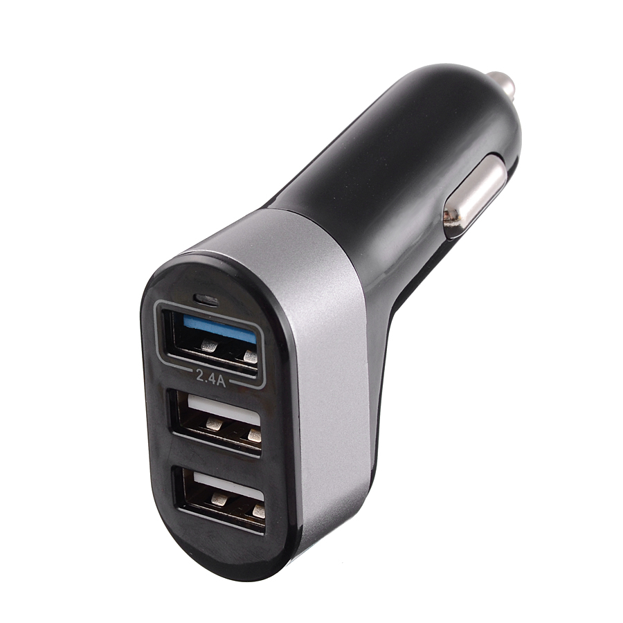

30W 3 USB Port 2.4A Smart Quick Charge Car Charger for Samsung HUAWEI iPhone