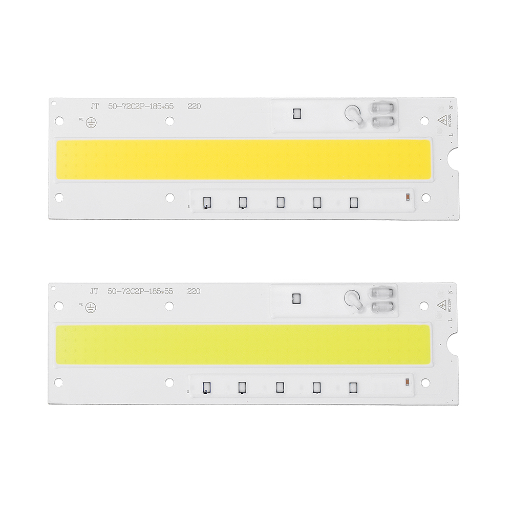 

AC160-260V 50W Белый / Теплый белый COB LED Источник света чипа 90lm / w 185x55mm для DIY Прожектор