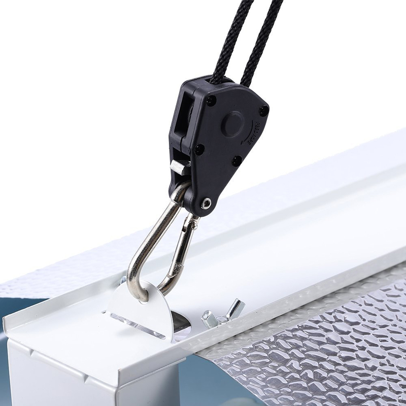 

Pair of 1/8 Adjustable Grow Light Rope Hanger Lift Hook Hoisting Device