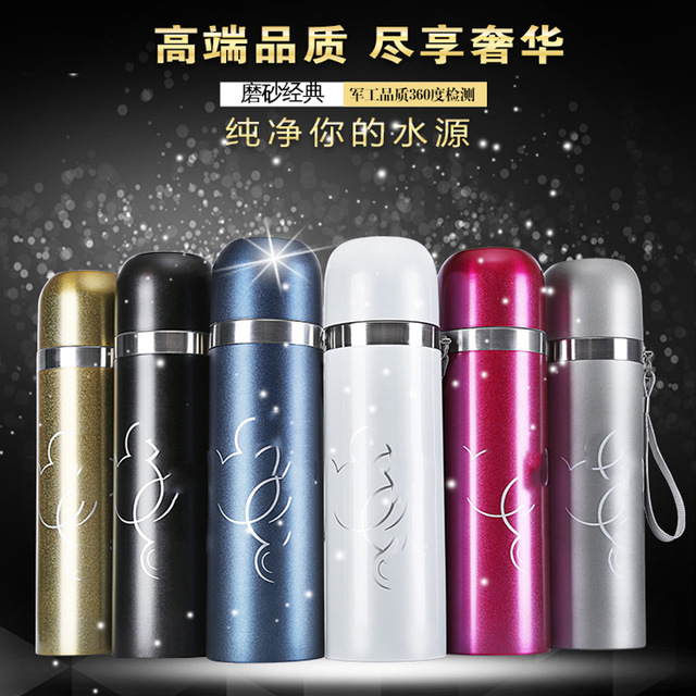 

Bullet Stainless Steel Vacuum Flask Creative Portable Cup Gift Water Cup New
