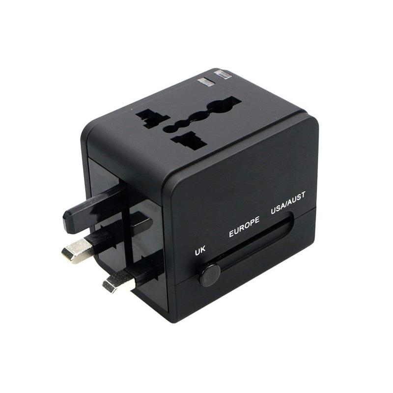 

YICHEN TR-148 Worldwide Universal Multi-functional Conversion Power Plug Converter Dual USB Travel Conversion Plug Stand