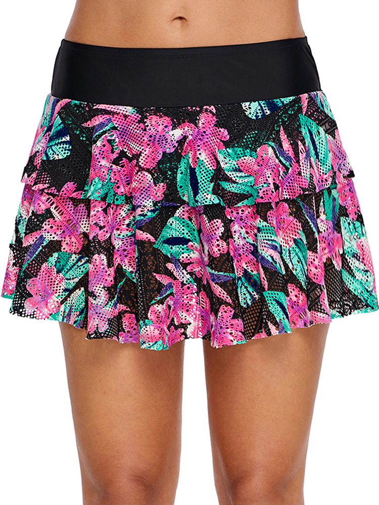 

High Waist Skirt Lace Swimwear Panty For Women