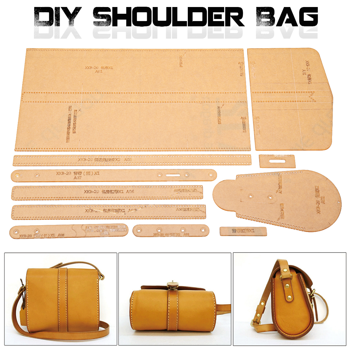 Diy Leather Craft Acrylic Lovely Shoulder Bag Stencil Templates Acryli Reliable Store
