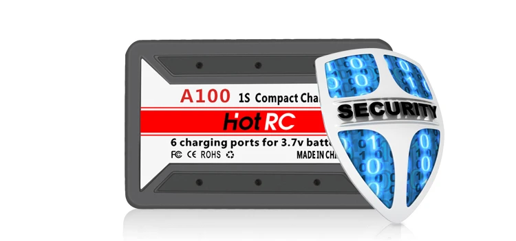 HotRc A100 6 in 1 3.7V Lipo Battery Charger For Hubsan X4 Q4 H107L H107C WLtoys JJCR UDI