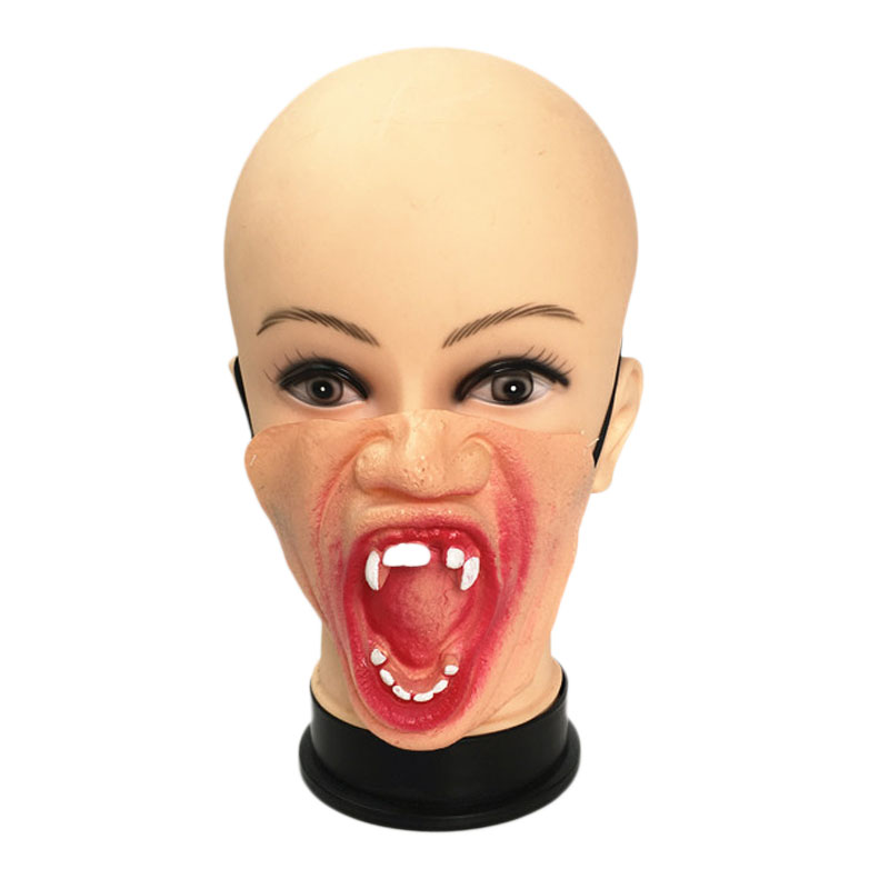 

Halloween Horror Funny Performance Dress Up Half Face Mask Exaggerated Expression