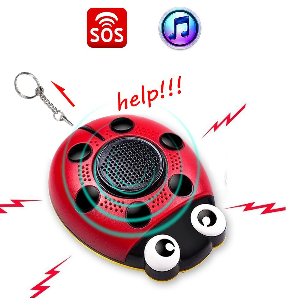 

AF-4201 130db Emergency Self Defense Personal Security Alarm Everyday Carry Keychain Light for Elder Kid Women & Music Speaker