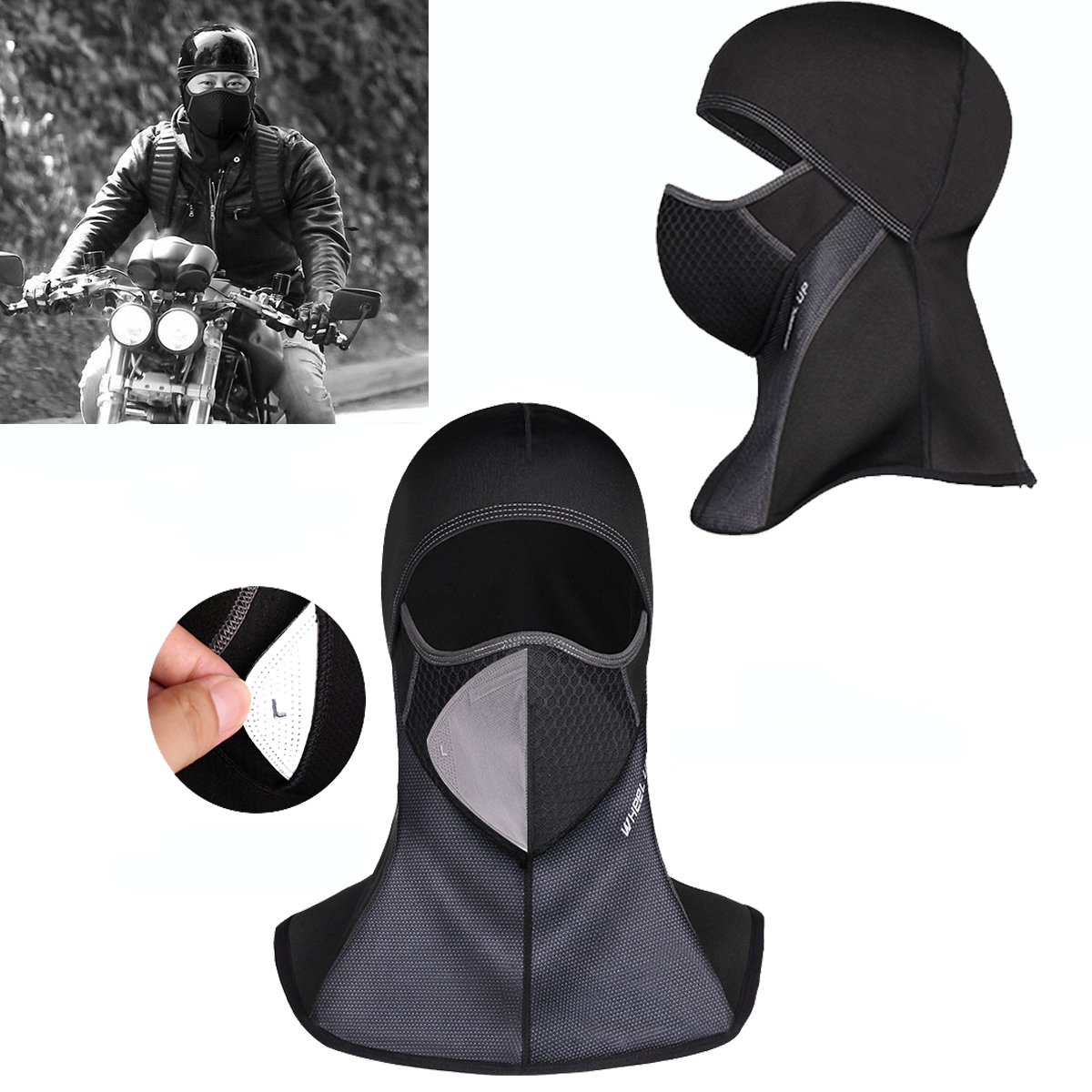 

Wheel up Winter Warm Ski Motorcycly Cycling Face Mask Helmet Cap Windproof Fleece Balaclava Hat