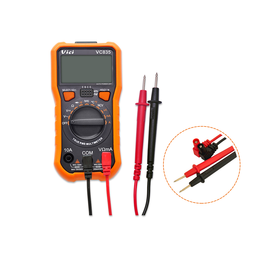 

VC835 3 1/2 Auto Range LCD Display True RMS Digital Multimeter Non-contact Voltage NCV Detect with Data Hold