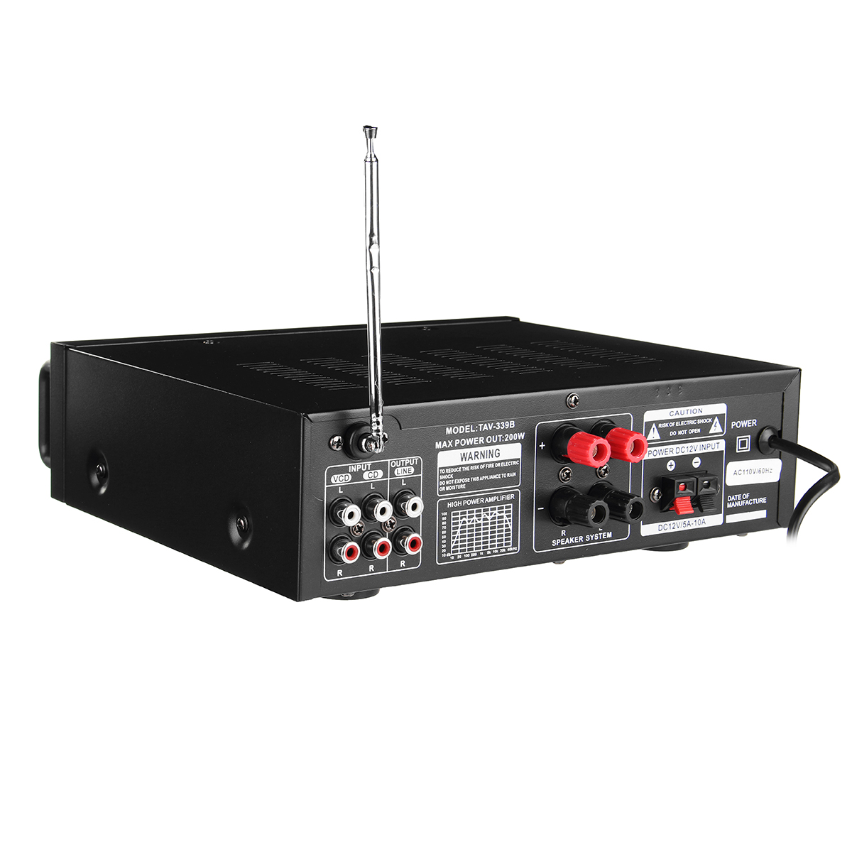 Bluetooth 600W Karaoke Power Stero Amplifier