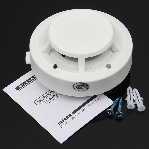 

Wireless Smoke Detector Home Security Fire Alarm Photoelectric Sensor System