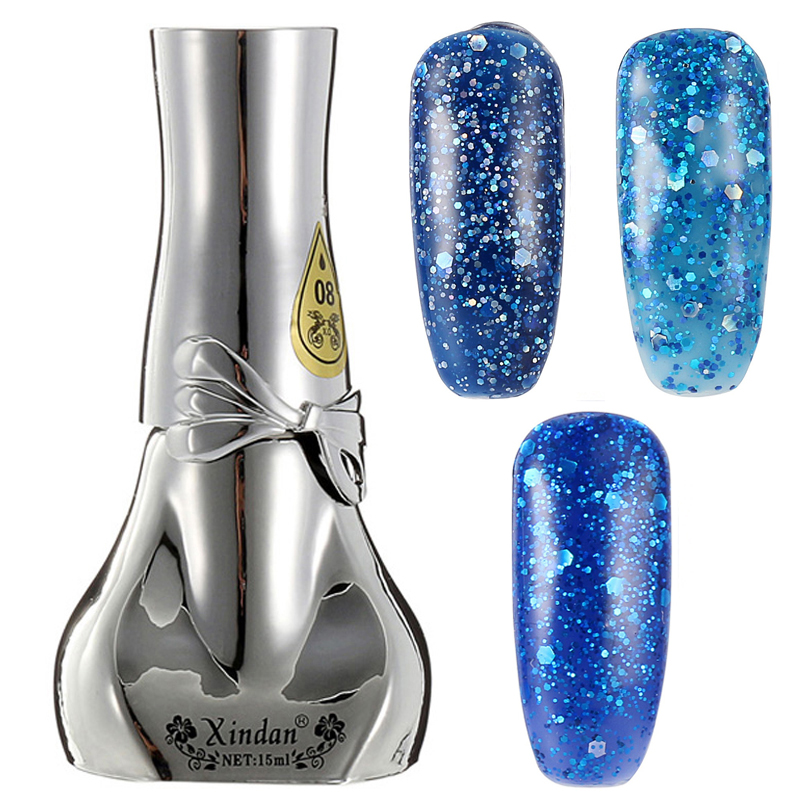 

Blue Diamond Hybrid DIY UV Gel Nail Art Polish Long-lasting Soak Off LED Manicure Tools 6 Colors