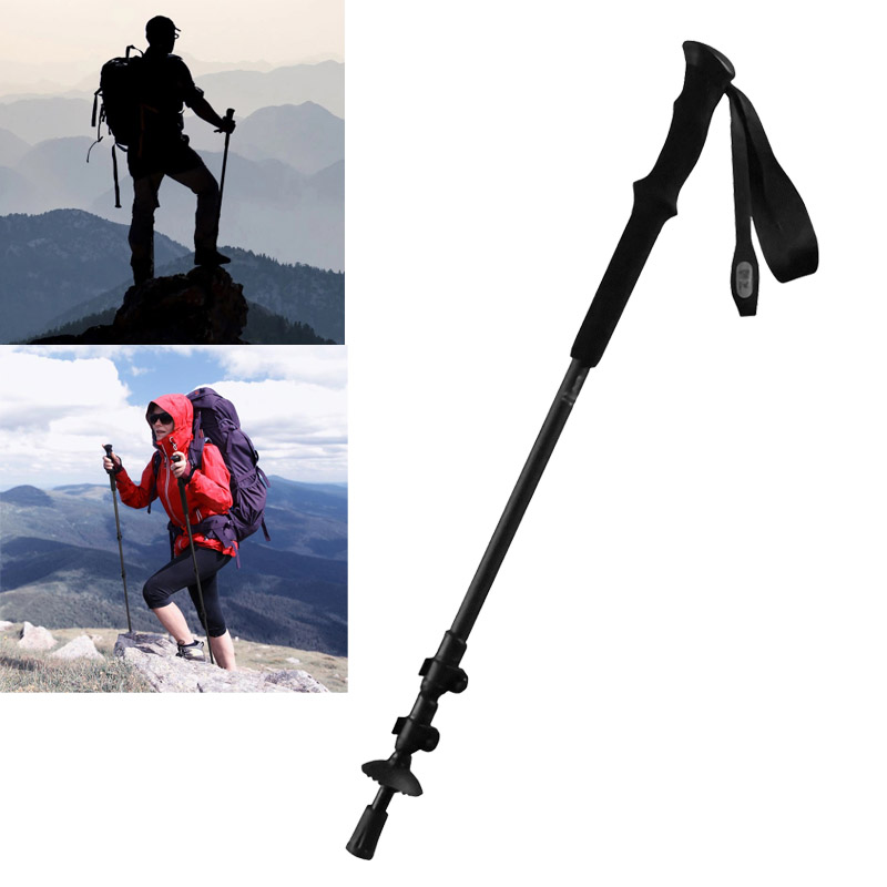 

XIAOMI 3 Section Carbon Fiber Adjustable Canes Trekking Pole 222g Ultralight Anti-Slip Metal Lock Climbing Hiking Stick