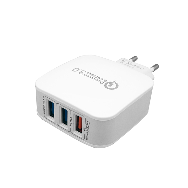 

Bakeey 3 USB Ports QC3.0 EU Wall Travel Charger For iPhone XS Oneplus 6T Xiaomi Mi8 Pocophone F1 S9