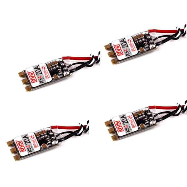 

4X DYS XSC 20A 3-4S ESC BLHeli_S Supports Oneshot125 Oneshot42 Multishot For RC Drone FPV Racing Multi Rotor