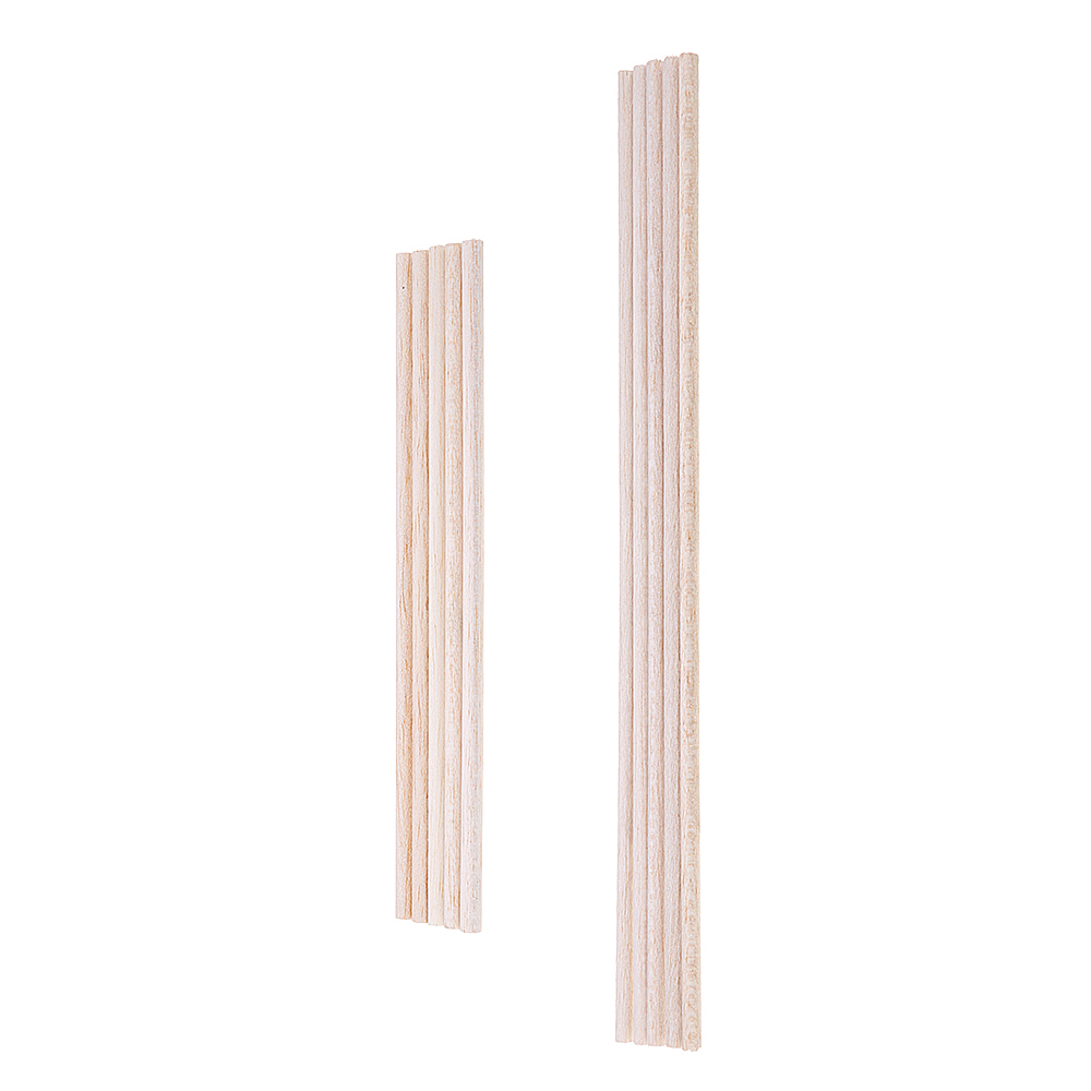 5Pcs/Set 5/6/8/10x250mm Round Balsa Wood Wooden Stick Natural Dowel Unfinished Rods for DIY Crafts Airplane Model 16