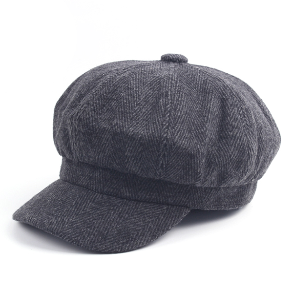 

Unisex Cotton Vintage Octagonal Beret Cap Casual Newsboy Painter Hat