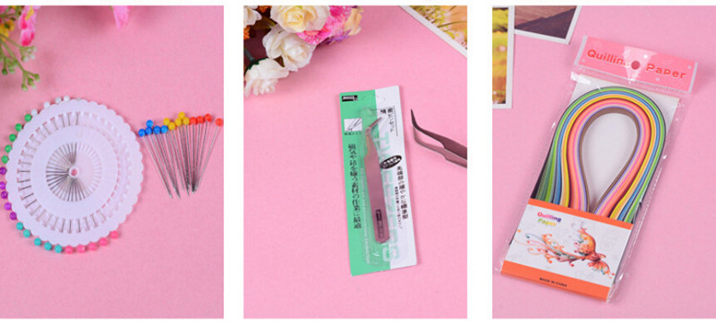 1 комплект поделки рюш инструмент оригами шаблон бумага ручка плесень пинцет иглы случайный цвет