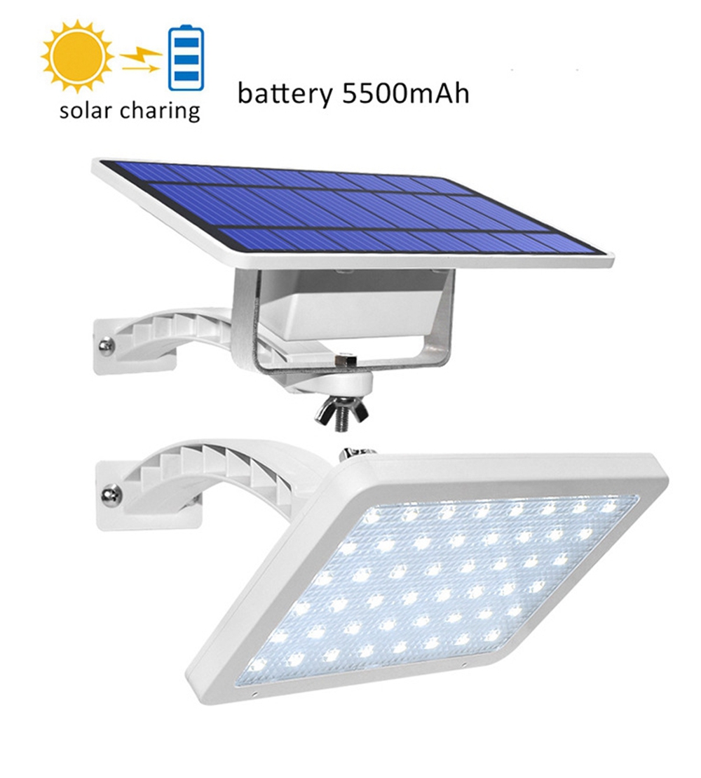 Solar Panel LED Light Sensor Wall Street Lamp Adjustable Floodlight Waterproof For Outdoor Lawn Garden 9