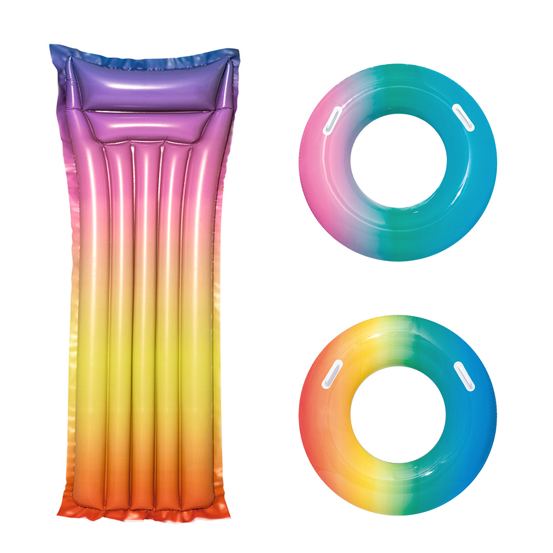 

Bestway Rainbow Colorful Inflatable Float Swimming Ring Beach Water Pool Party Toys from Xiaomi Youpin