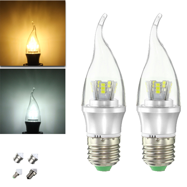 E27 E14 E12 B22 B15 6W 25 SMD 2835 LED Pure White Warm White Filament Light Lamp Bulb AC85-265V