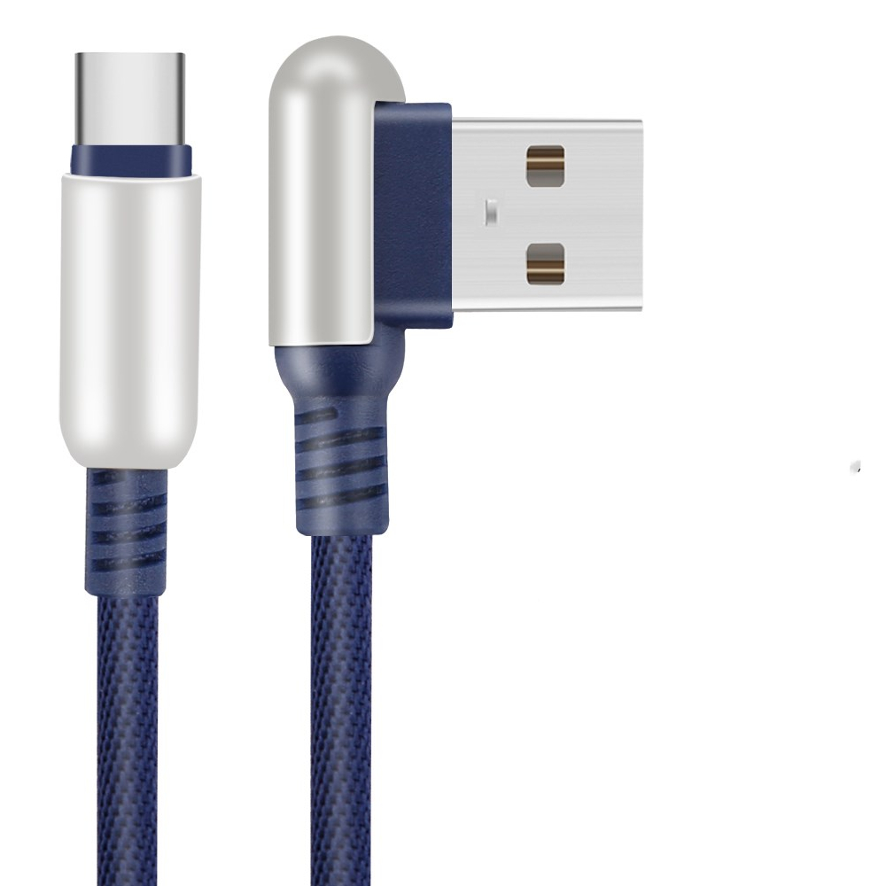 

Bakeey 90 Degree Angle 2A Type C Fast Charging Data Cable 3.28ft/1m for Xiaomi Mi A2 Pocophone F1
