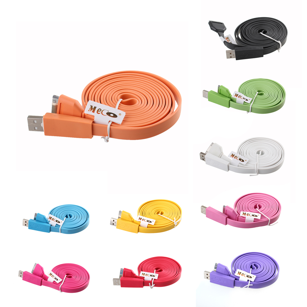 Find 2M USB Flat Noodle Cable for I phone 4 4S 1Pod and 1Pad 2/3 Data Cable Charging Cord for Sale on Gipsybee.com with cryptocurrencies