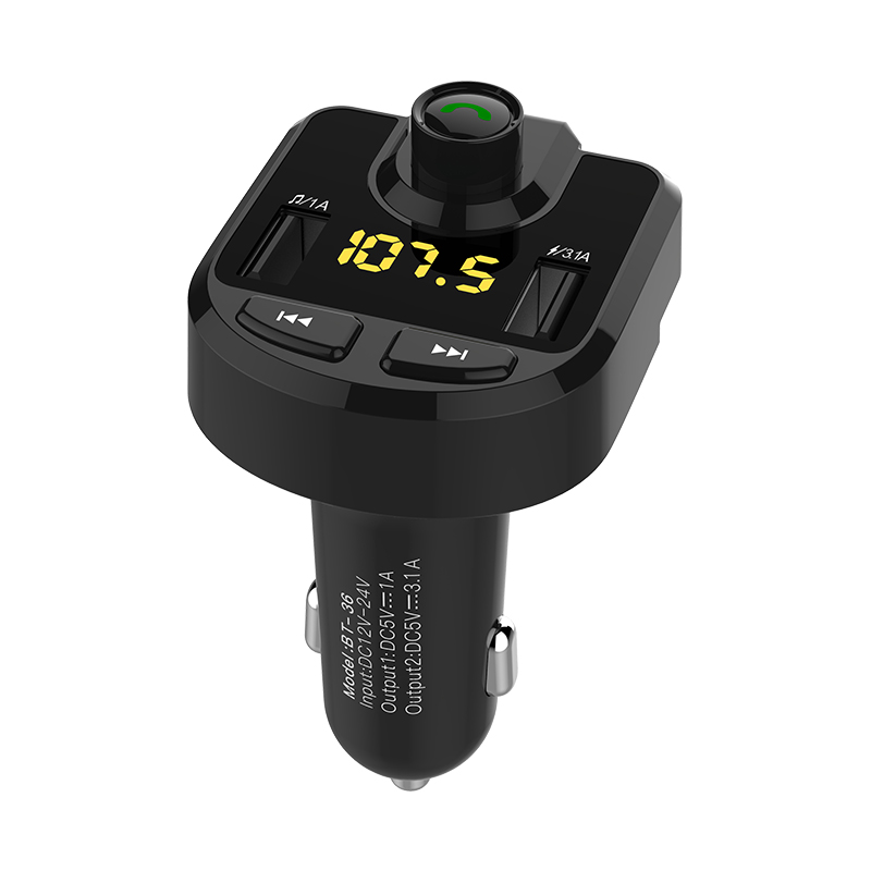 

Mini LED Дисплей Двойной USB 3.1A FM-передатчик Авто Зарядное устройство Bluetooth Hands-free Noise Cancellatio Набор