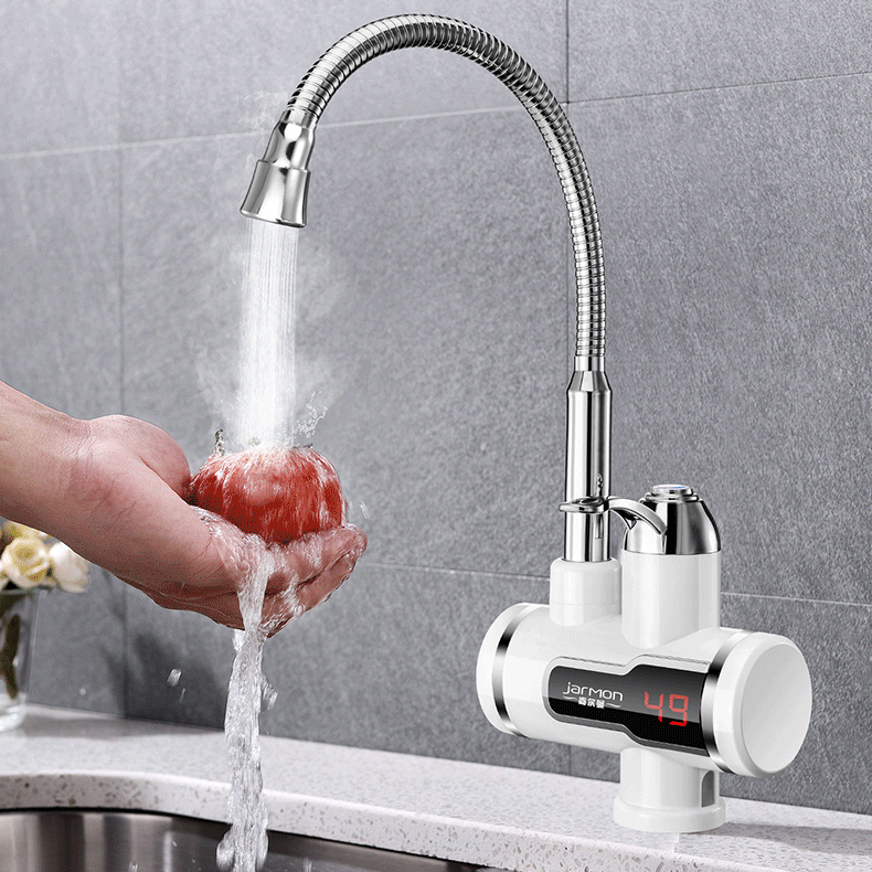 

220V 3000W Tankless Instant Heating Sink Tap 360° Digital Display Electric Water Heater Faucet EU