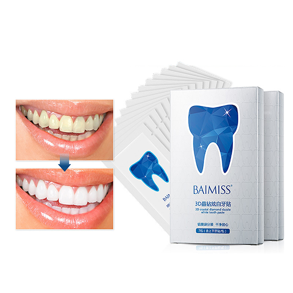 

BAIMISS 7Pair Teeth Whitening Strips 3D White Paste Shine