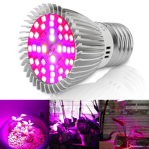

4.5W E27 40 LED Full Spectrum Grow Light Bulb for Indoor Plants Vegetable Flower AC85-265V