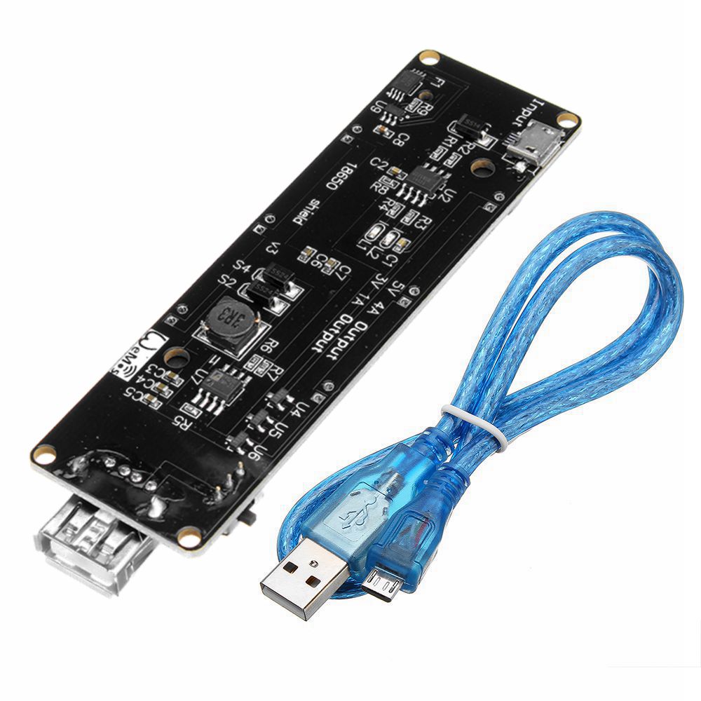 

ESP32 ESP32S 0.5A Micro USB Charger Board 18650 Battery Charging Shield For Arduino Wemos With Cable