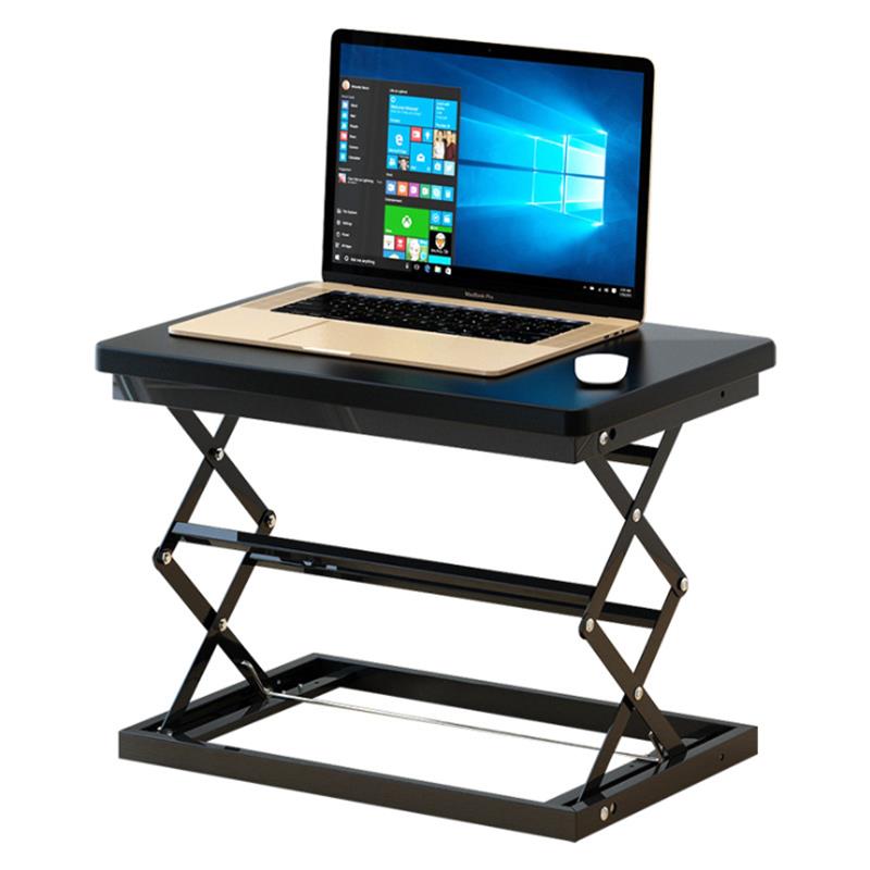 

W50 Sit Stand Foldable Laptop Desk Adjustable Height Desk Foldable Office Desk Simple Modern Desk Stand 4-Position Heigh