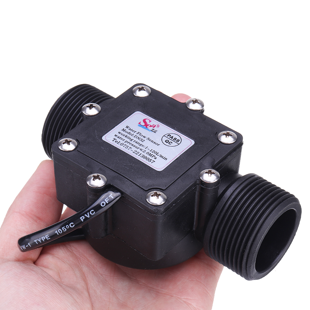 

G1-1/4" 1.25 Water Flow Hall Sensor Switch Meter Flowmeter Counter 1-120L/min