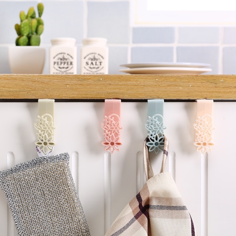 

2Pcs/1Set Bathroom Kitchen Cupboard Cabinet Rack Bar Hanging Holder Rail Hanger Hook