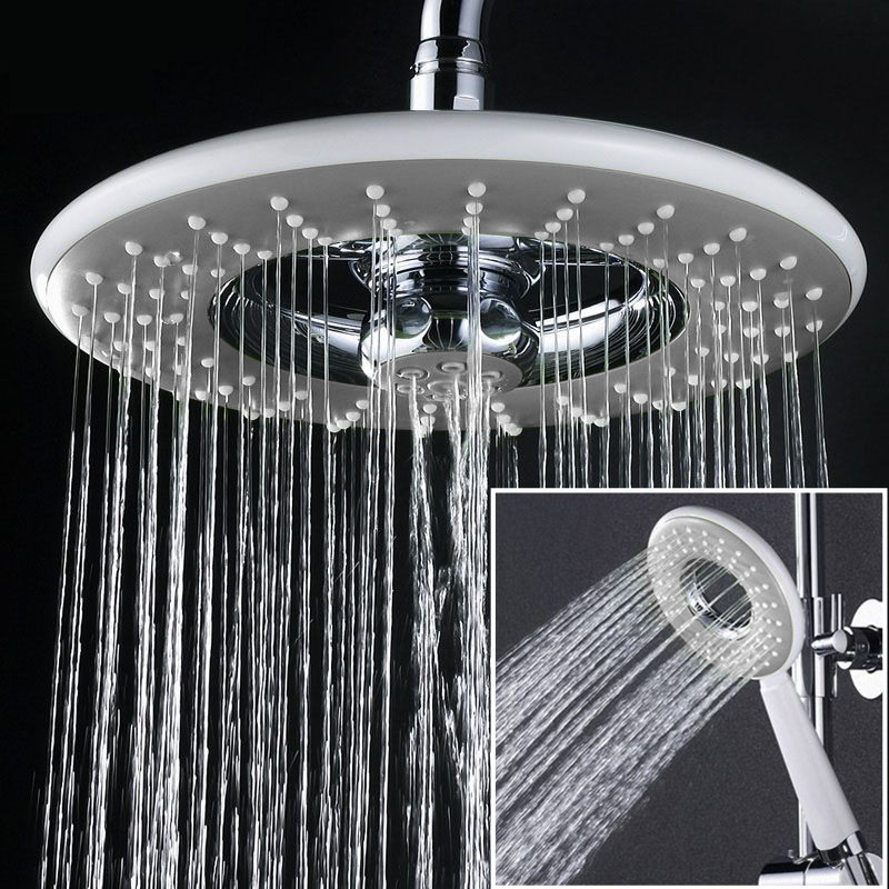

Ванная комната абс watersaving круглый осадков верхний душ установлен с ручным душем