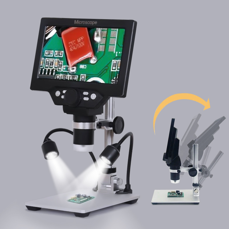 Find MUSTOOL G1200D Digital Microscope 12MP 7 Inch Large Color Screen Large Base LCD Display 1 1200X Continuous with Light for Sale on Gipsybee.com with cryptocurrencies