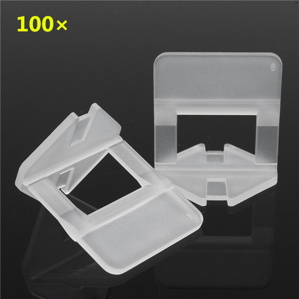 

100Pcs 1.5mm White Ceramic Tile Tiling Accessibility Spacer Plastic Clip
