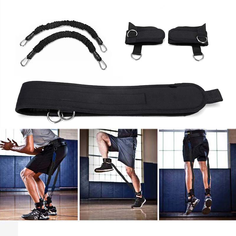 

KALOAD 30lb Elastic Pull Rope Waist Belt Bouncing Training Set Sports Resistance Bands for Pilates Gym Yoga Fitness